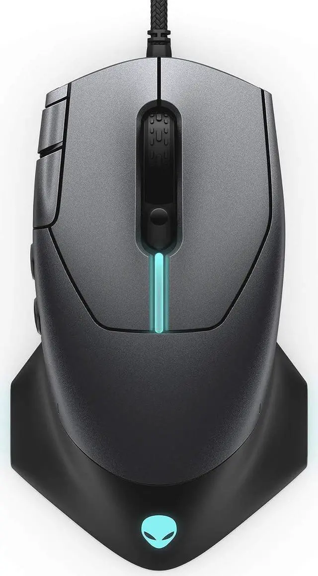 Alt view image 5 of 7 - Alienware Gaming Mouse 510M RGB Gaming Mouse AW510M: 16, 000 DPI Optical Sensor - Alienfx RGB - 10 Buttons - Adjustable Scroll Wheel - Large Click Anywhere L/R Buttons