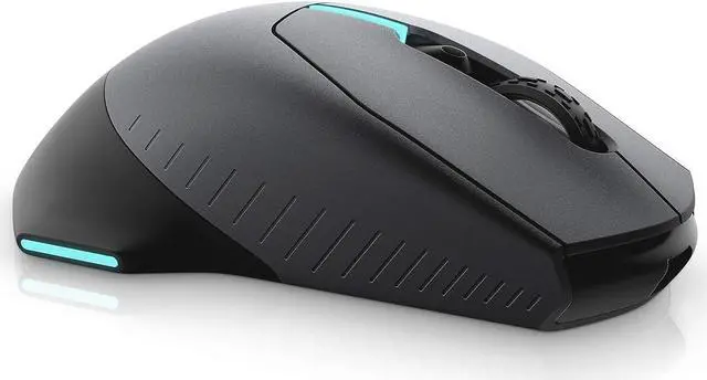 Alt view image 4 of 4 - Alienware Wired/Wireless Gaming Mouse AW610M: 16000 DPI Optical Sensor - 350 Hour Rechargeable Battery Life - 7 Buttons - 3-ZONE Alienfx RGB Lighting, Dark Side of the Moon