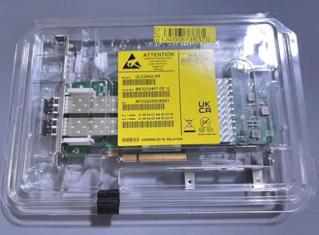 Alt view image 2 of 3 - Qlogic QLE2692 Fibre Channel Host Bus Adapter QLE2692-SR-CK