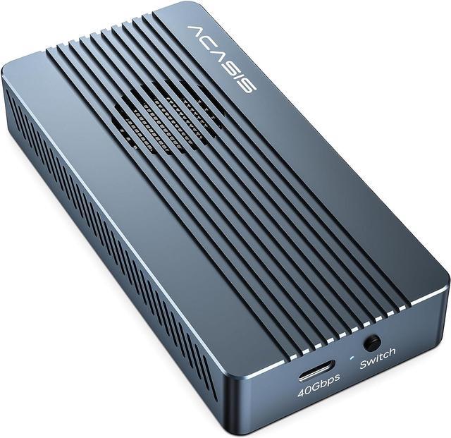 Alt view image 8 of 14 - ACASIS 40Gbps M.2 NVMe SSD Enclosure with Built-in Cooling Fan, Tool Free Installation, TBU 405 Pro for M1 M2 Pro/Max, Compatible with USB4/3.2/3.1/3.0/2.0, Support SSD Size 2280 B+M M-Key