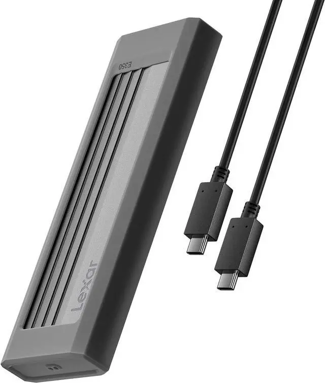 Main image of E350 M.2 NVMe SATA SSD Enclosure Adapter, USB 3.2 Gen 2 (10Gbps), Compatible with M Key/B+M Key, External Portable Solid State Drive Case, Support NVMe PCIe SATA SSD 2230/2242/2260/2280