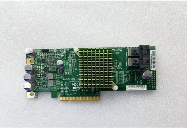 Alt view image 6 of 6 - AOC-S3008L-L8I 8 Internal Ports 12Gb s 63HDD RAID Card
