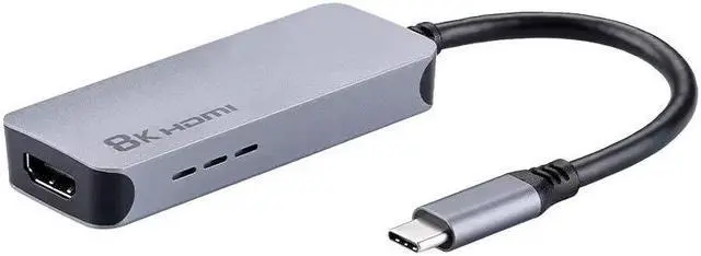 Main image of USB C to HDMI 2.1 Adapter 8K@60Hz,4K@120Hz,1K@240Hz, Thunderbolt 4/3 to HDMI Converter Support 48Gbps/HDCP2.3/HDR/Dolby for Laptop, Tablet, Galaxy S24