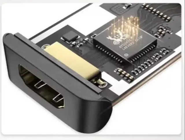 Alt view image 3 of 6 - USB C to HDMI 2.1 Adapter 8K@60Hz,4K@120Hz,1K@240Hz, Thunderbolt 4/3 to HDMI Converter Support 48Gbps/HDCP2.3/HDR/Dolby for Laptop, Tablet, Galaxy S24