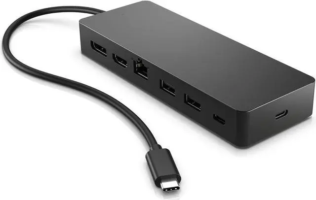 Main image of USB-C Docking Station, 7-in-1 Multiport hub, Dual 4K@30Hz or singl4K@60Hz for Monitor (1 HDMI, 1 Displayport), 2 USB-A, 1-USB-C, 1 RJ45 for Win10/11, MacOS, ChromeOS. PC, Laptop, Notebook