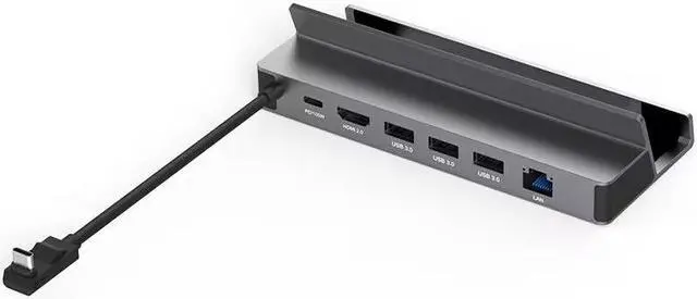 Main image of Docking Station for Steam Deck/ROG Ally X/Legion Go/Claw, 6-in-1 Steam Deck Dock with HDMI 4K@60Hz, Giga-bit Ethernet, 3 USB-A 3.0 and 100W Charge, Compatible with Steam Deck OLED