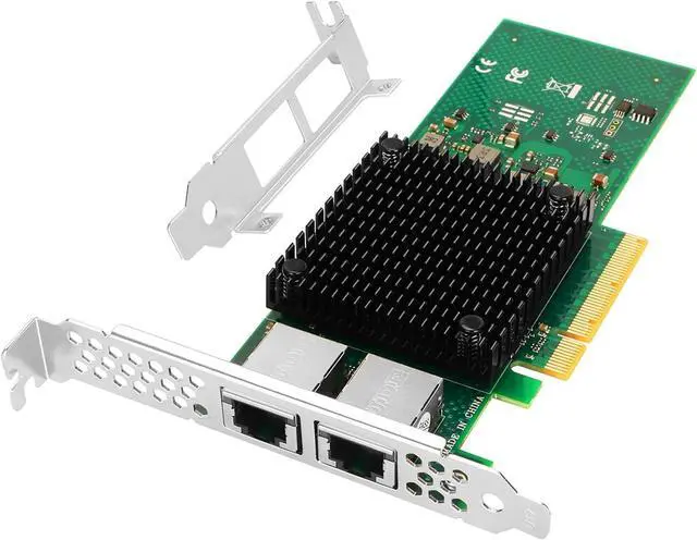 Alt view image 2 of 7 - 10Gb Ethernet Network Adapter X710-T2L, PCI Express v3.0 x 8-2 RJ45 Port(s) with In-tel X710-AT2 Controller, Compare to In-tel X710-T2L