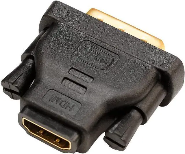Alt view image 3 of 6 - DTech DVI Male to HDMI Female Adapter Bi-Directional DVI-D Port Converter