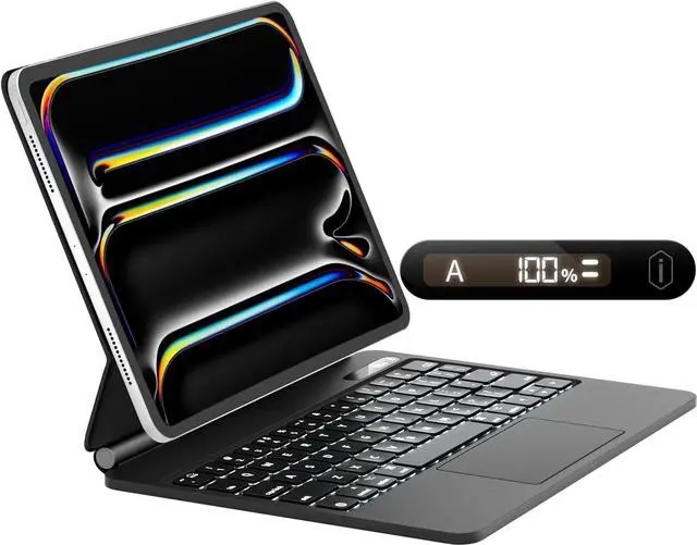 Main image of iPad Air 13 Inch Keyboard: iPad Air 13 Inch Case Keyboard, iPad Pro 12.9 Case with Keyboard for 3/4/5/6th Gen | Floating Cantilever Stand, Multi-Touch Trackpad Multi-Color Backlit iPad Magic Keyboard