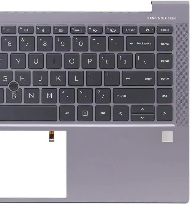 Alt view image 7 of 7 - New Replacement for ZBOOK Firefly 14 G7 G8 Laptop Upper Case Palmrest Backlit Keyboard Assembly Part M07131-001 M36447-001 Gray