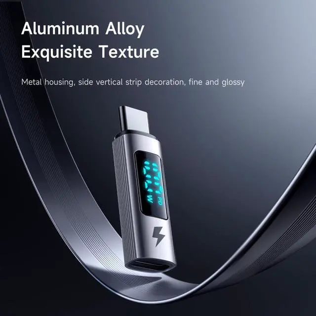 Alt view image 7 of 7 - USB C to USB C Digital Display Adapter 100W Charging Data Transfer USB C Female to Type C Plug Compatible with MacBook/i-Phone15/i-Pad/Galaxy/Xperia/Pixel/Android