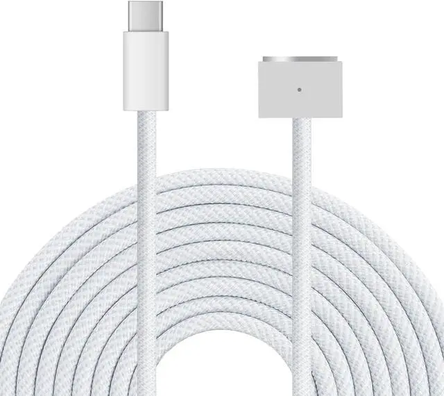 Main image of 140W USB-C to Magnetic 3 Power Cable, Compatible with MacBook Pro M1/M2/M3 Pro/Max 14"/16" 2021/2022/2023 & MacBook Air 13.6"/15.3" M2/M3 2022/2023/2024-6.6ft (Silver)