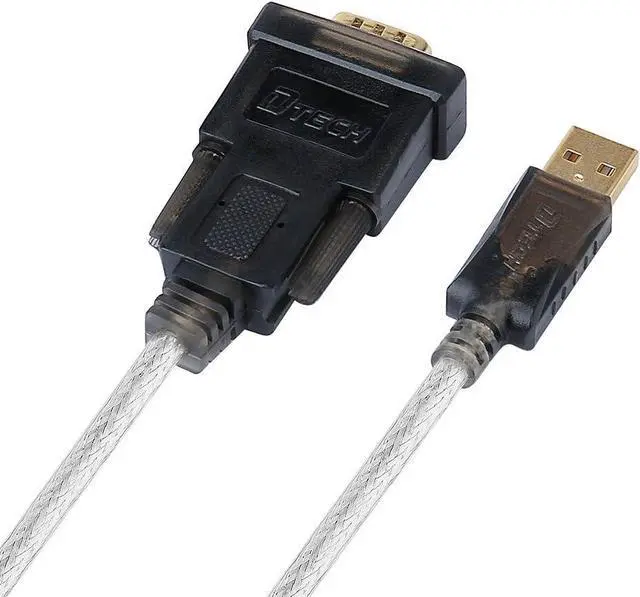 Alt view image 2 of 7 - DTech Serial Cable to USB Adapter DB9 Male RS232 Port Supports Windows 11 10 8 7 Mac (6 Feet, PL2303)