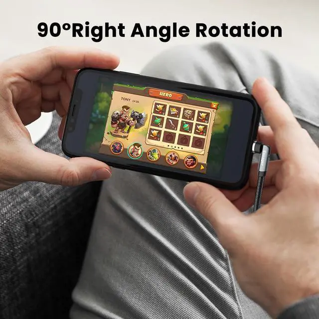 Alt view image 6 of 7 - Magnetic Charging Cable 4 Pack(3.3/3.3/6.6/6.6ft), Fast Charging & 480Mbps Data Transfer, CarPlay, 540°Rotation, Universal Compatibility, USB C Type-C Micro