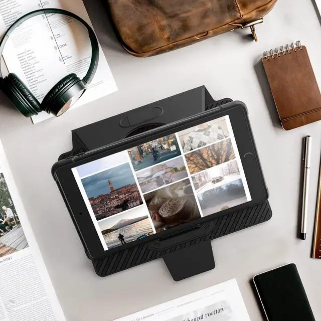 Alt view image 7 of 7 - Rotating Case for iPad 9th/8th/7th Generation 10.2'', Strong Magnetic Auto Sleep Shockproof Case - 360 Degree Rotating Stand Cover with Pencil Holder, Auto Wake Sleep, Black