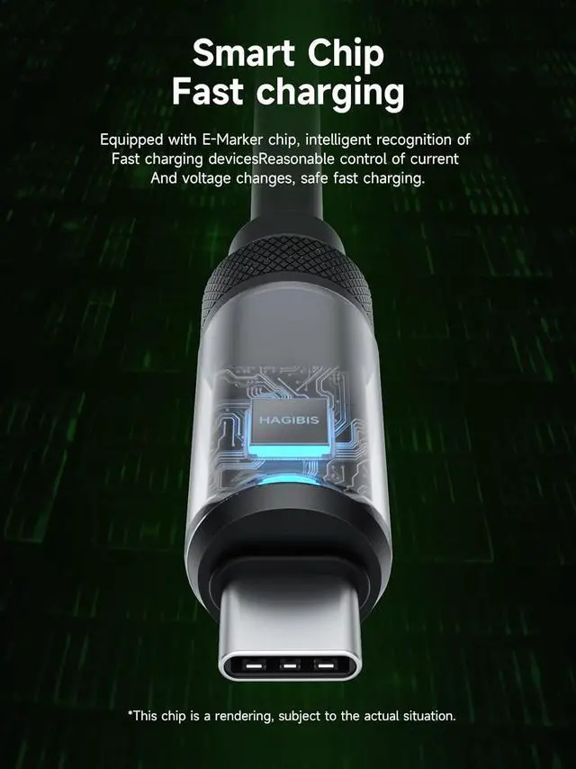 Alt view image 5 of 7 - USB 4 Cable, LED Display USB C 240W Fast Charging Cable with 8K@60Hz 40Gbps Data Transfer Thunderbolt 4/3 Video Cord for iPhone 16/15 Pro Max, iPad, MacBook Pro Air 3.3ft