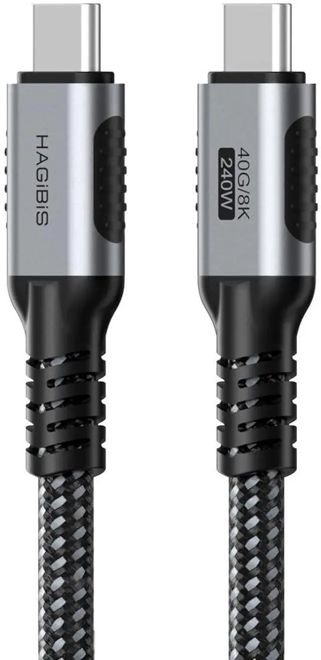 Main image of USB 4 Cable, Graphene Braided USB C to USB C 240W Fast Charging Cable with 8K@60Hz 40Gbps Data Transfer Thunderbolt 4/3 Video Cord for iPhone 16 15 Pro Max, iPad, MacBook Pro Air (6.6FT)