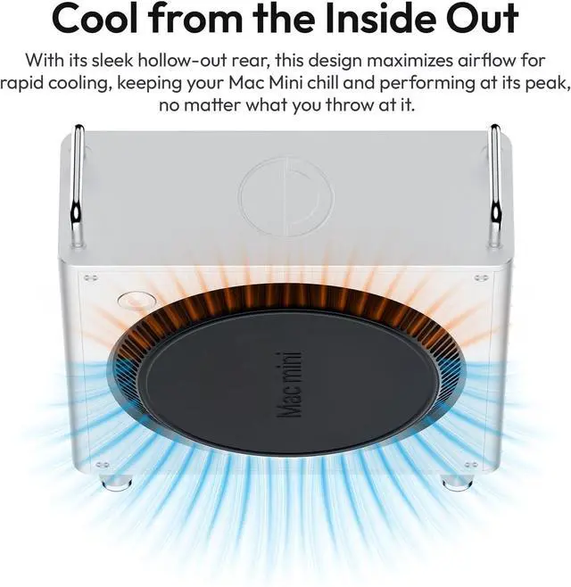 Alt view image 2 of 7 - Mac mini Case, Aluminum Case Compatible with 2024 Mac mini M4/M4 Pro, Heat Dissipation Aluminum Mac mini M4 Mount Rack, Mac mini M4 Holder Anti-Scratch Shockproof Portable Small Stand