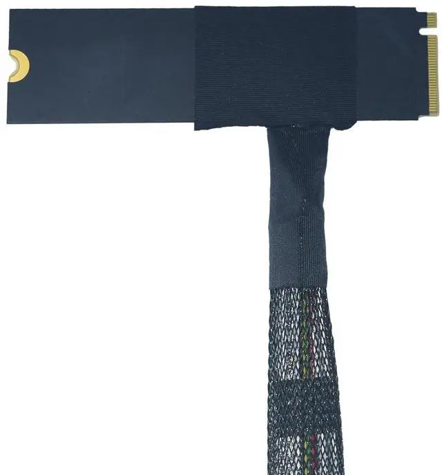 Alt view image 5 of 5 - PCIe 5.0 M.2 to U.2 Adapter, M.2 to SFF-8639 U.2 NVMe SSD Cable with 15Pin Power, Bottom Side Exit, 1.6ft (50cm)