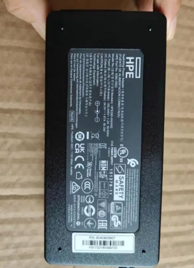 Alt view image 3 of 6 - New Global AC/DC Adapter Compatible with H-P-E Model HPE090-AWAN2 H-P-E090AWAN2 Part No. 5080-0002 9NA0905907 54V 1.67A 54VDC Switching Power Supply Cord Cable Battery Charger Mains PSU