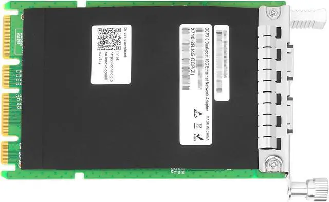 Alt view image 6 of 6 - 10GbE OCP3.0 NIC for X710-T2L OCP3.0, 2.5GbE/5GbE/10GbE Copper Dual RJ45 Ports, with X710-AT2 Chip,10Gb OCP3.0 SFF Ethernet Adapter Support Windows/Linux/VMware