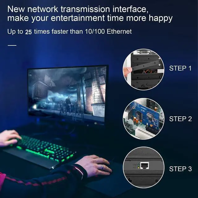 Alt view image 6 of 7 - Dual-Port 2.5GBase-T PCIe Network Adapter RTL8125B 2500/1000/100Mbps PCI Express Gigabit Ethernet NIC Card RJ45 LAN Controller