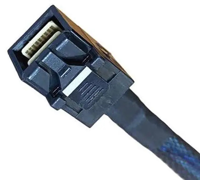 Alt view image 4 of 4 - MCIO x8 to 2*MiniSAS-HD X4, SFF-TA-1016 74 Pin to 2*SFF-8643 36Pin,PCIe Gen4 Mini Cooledge IO Cable,80CM