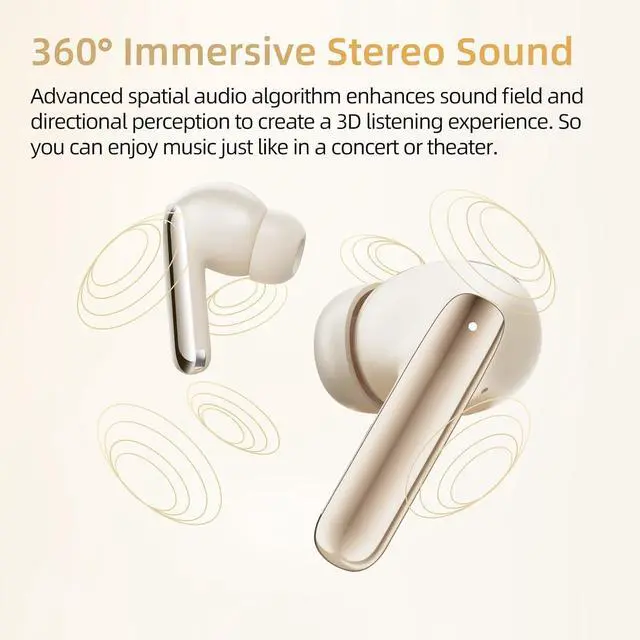 Alt view image 6 of 7 - QCY MeloBuds Pro Aadptive Hybrid Active Noise Cancelling Wireless Earbuds, Reduce Noise by Up to 99%, Bluetooth 5.3 Wireless LDAC Hi-Res Audio, 34H Playtime, Comfortable Fit, Custom EQ via App