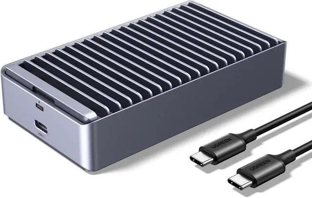 Main image of 40Gbps M.2 NVMe SSD Enclosure, External SSD Drive with Double-Sided Fin Heat Dissipation, Compatible with Thunderbolt 4/3/USB4/3.2/2.0, Support M-Key/(M&B) Key 2280/2260/2242/2230 SSD Size