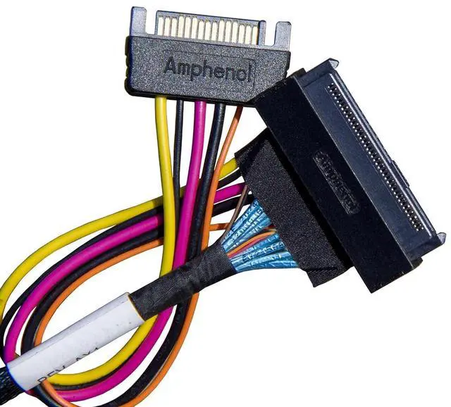 Alt view image 2 of 5 - MiniSAS-HD to U.2 NVMe SSD SFF-8643 to SFF-8639 Cable,75CM