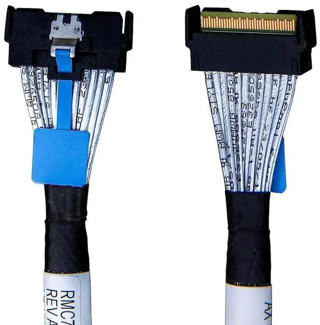 Main image of MCIO x8 to MICO x8, SFF-TA-1016 74Pin to SFF-TA-1016 74Pin PCIe Gen5 Mini Cooledge IO Cable,80CM(CBL-MCIO-1232M5)