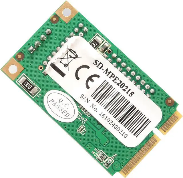 Alt view image 4 of 4 - Syba IO Crest SD-MPE20215 Mini PCI-Express USB 3.0 Host Controller Card with Renesas D720201 chipset. Windows OS XP 7 Server 2008 R2.