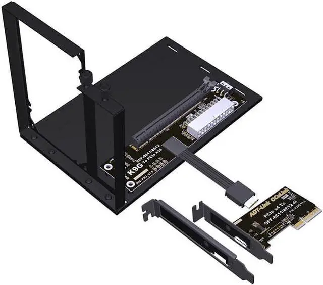 Main image of ADT-K993G-BK7 PCIE 5.0 X4 / M.2 NVMe to OCuLink SFF-8611 External Dock Adapter Compatible with NUC STX ITX Motherboard Mini PC (K993G-BK7-R29Q-30cm)