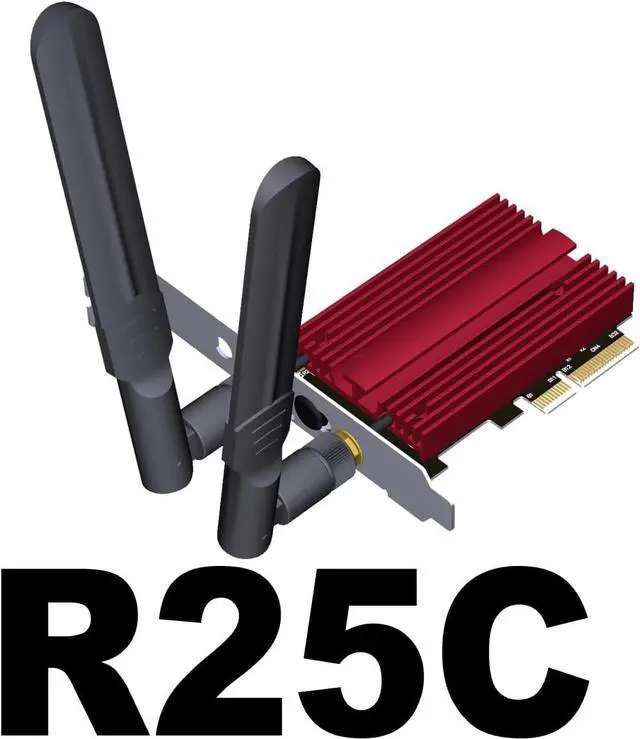 Alt view image 2 of 5 - ADT-Link M.2 E-Key to PCIe 4.0 x4 Adapter with Antenna and Aluminum Heat Sink Support 2230 2242 Network Card Gen4x2 (R25C)