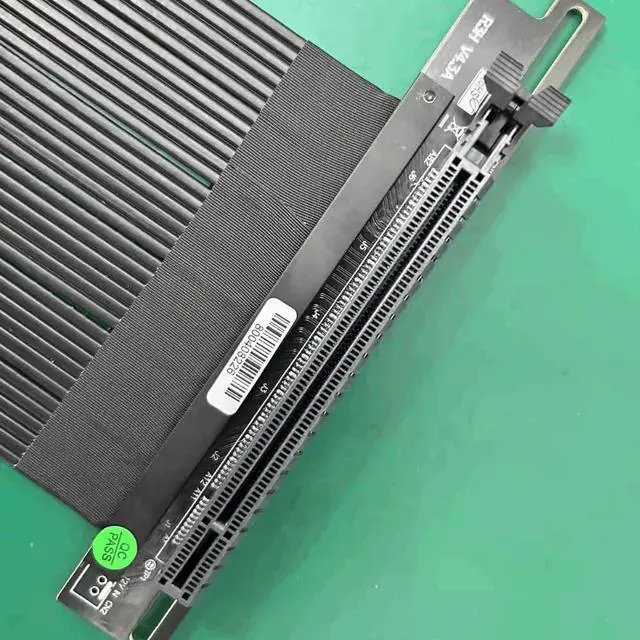 Alt view image 2 of 5 - ADT-Link PCIe 4.0 X16 Riser Cable [RTX3090 RX6900XT X570 B550 Z590] Shielded Extreme Vertical Mount Gaming PCI Express Gen4 (20cm, R33SH-BK-4.0(Gen4))