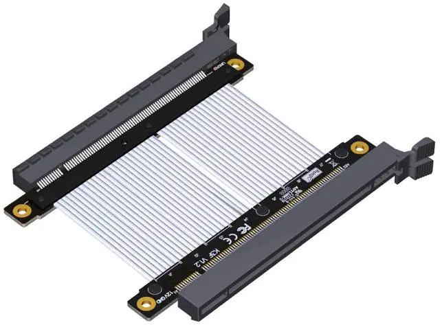 Main image of ADTLINK PCIe 4.0 x16 to x16 Male to Male/Female to Female Extension Cable for PCIe x16 Board to Board Jumpers Silver-Plated Wire Low Impedance Gen4 (K33FF(Tx to Tx/Rx to Rx), 20cm)