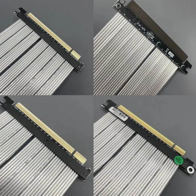 Alt view image 4 of 5 - ADTLINK PCIe 4.0 x16 to x16 Male to Male/Female to Female Extension Cable for PCIe x16 Board to Board Jumpers Silver-Plated Wire Low Impedance Gen4 (K33NS(Tx to Rx/Rx to Tx), 20cm)