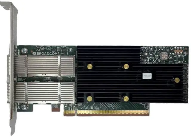 Alt view image 2 of 2 - P2200G - Network adapter - PCIe 5.0 x16 low profile - 400 Gigabit QSFP112 x 2