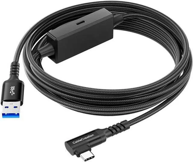 Main image of CableCreation 15.4FT 18W VR Charging Link Cable with PD Charging Socket, 5Gbps USB 3.2 GEN1 A to Type C Cable Compatible with Quest 3S/Quest 3/Oculus Quest 2/Pico 4 Accessories and PC/SteamVR