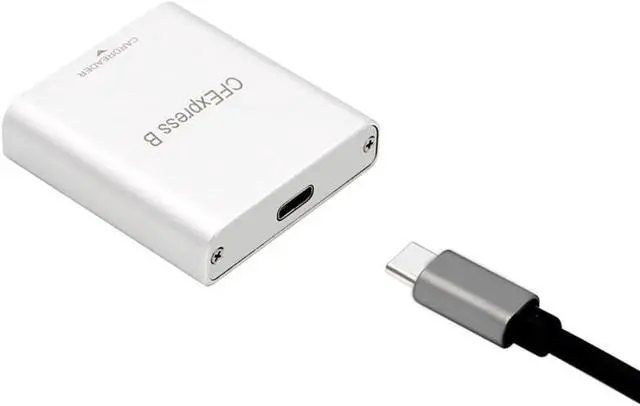 Alt view image 5 of 7 - PH862 CFexpress CFE Card Reader USB3.1 GEN 2 10Gbps Card Reader High-Speed Laptop Card Reader for Z6/Z7 1DX3 Cameras Card, White, 500329901