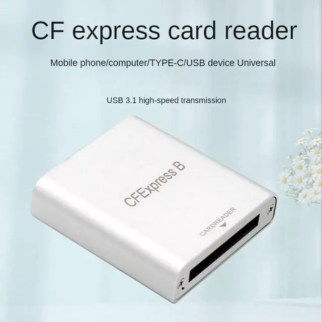 Alt view image 4 of 7 - PH862 CFexpress CFE Card Reader USB3.1 GEN 2 10Gbps Card Reader High-Speed Laptop Card Reader for Z6/Z7 1DX3 Cameras Card, White, 500329901