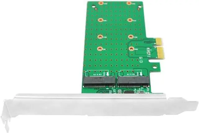 Alt view image 3 of 4 - 6Gb PCIe x1 to 2-Port M.2 Card