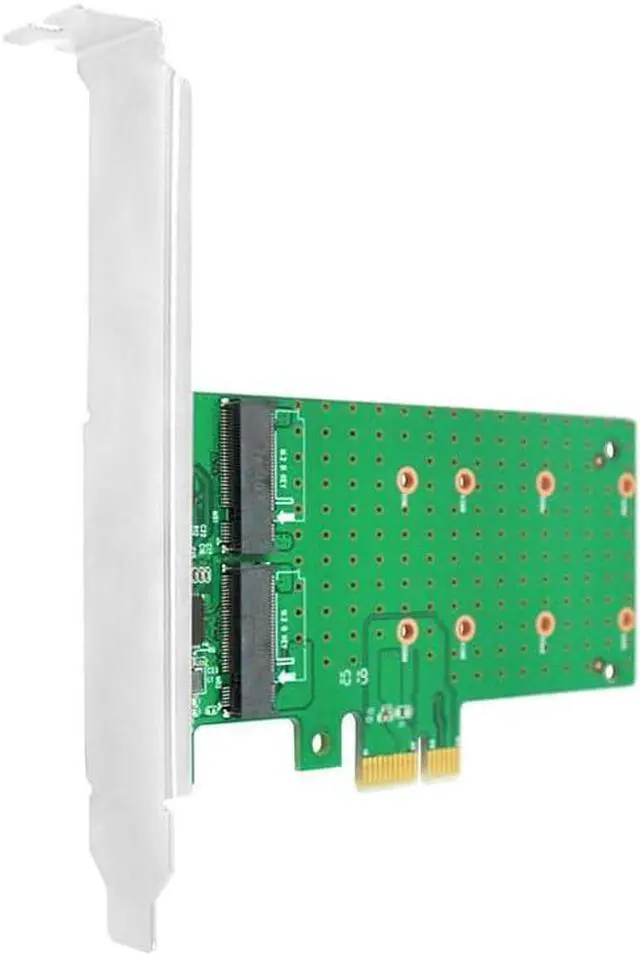 Alt view image 2 of 4 - 6Gb PCIe x1 to 2-Port M.2 Card