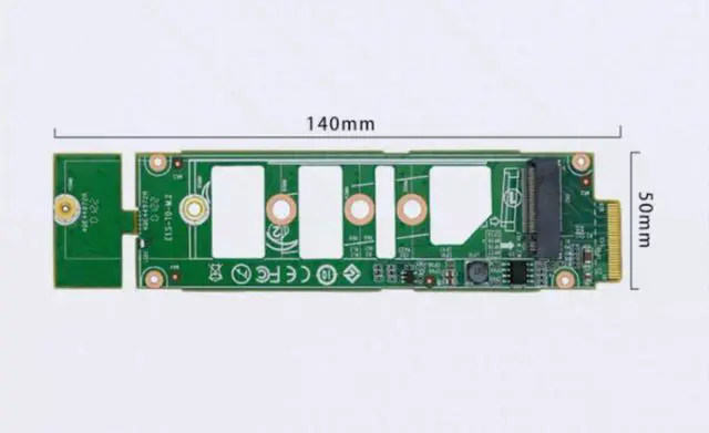 Alt view image 4 of 5 - NVE511 EDSFF to M.2 M Key NVMe SSD Adapter