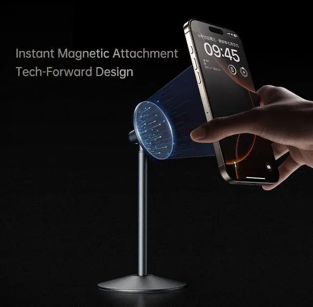 Alt view image 6 of 7 - Boneruy T18 Premium Aluminum Alloy Phone Holder with Adjustable 45° Viewing Angle