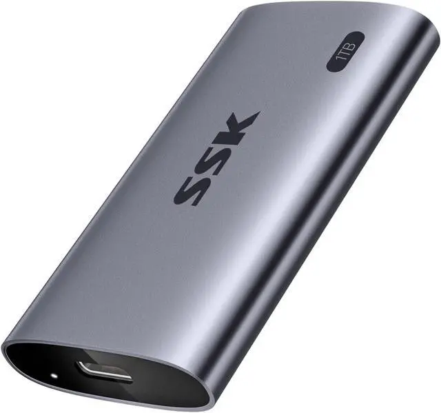 Main image of SSK Portable SSD 1 TB, up to 2000 MB/s External Solid State Drives, USB 3.2 Gen2X2 NVMe SSD External Hard Drive, Ultra Low Power for iPhone 15/ MacBook/Pro/OTG Phone/Laptops