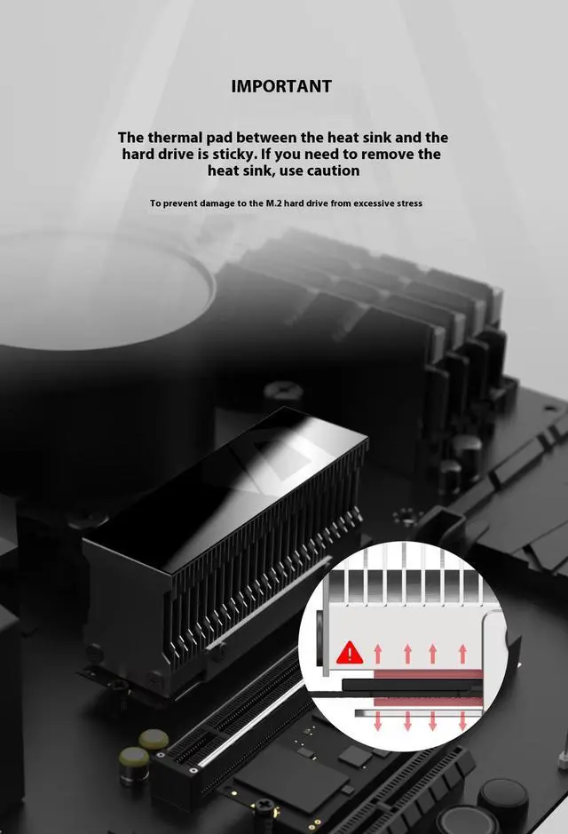 Alt view image 5 of 7 - ID-COOLING ZEROM15 m.2 All Aluminum NVMe Hard Disk M2 Solid State Fans & Cooling Thermal Conductivity for Computer Application PC