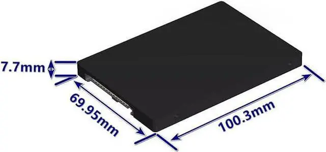 Alt view image 5 of 5 - ADT-R74 R27 M.2 to U.2/U.3/SATA Adapter Hard Drive Enclosure CNC Aluminum Alloy Compatible with NVMe SSD (R74S-02F)