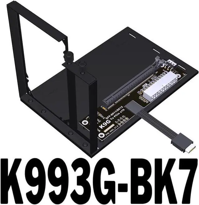 Alt view image 3 of 7 - ADT-K993G-BK7 PCIE 5.0 X4 / M.2 NVMe to OCuLink SFF-8611 External Dock Adapter Compatible with NUC STX ITX Motherboard Mini PC (K993G-BK7-R29Q-50cm)