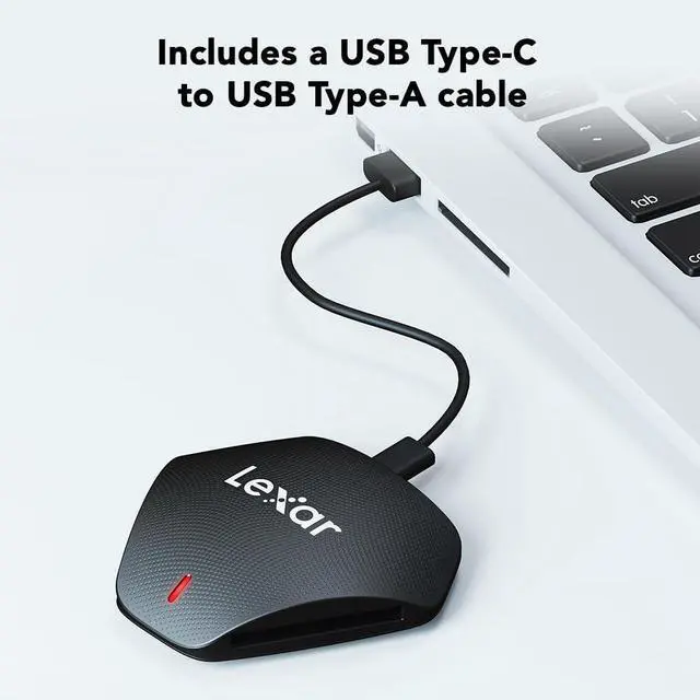 Alt view image 2 of 7 - Professional Multi-Card 3-in-1 USB 3.1 Reader, Supports SD, microSD and CF Cards (LRW500URBNA)